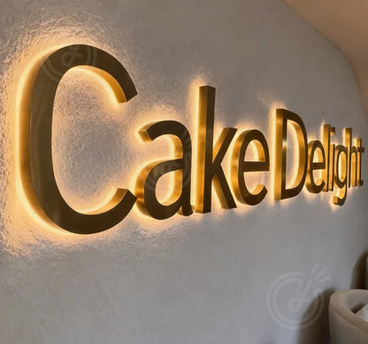 Business Led Poster Logo Outdoor Custom Light Sign Signboard Acrylic Signs Letters Advertising Decorative Luminous Lights 3d