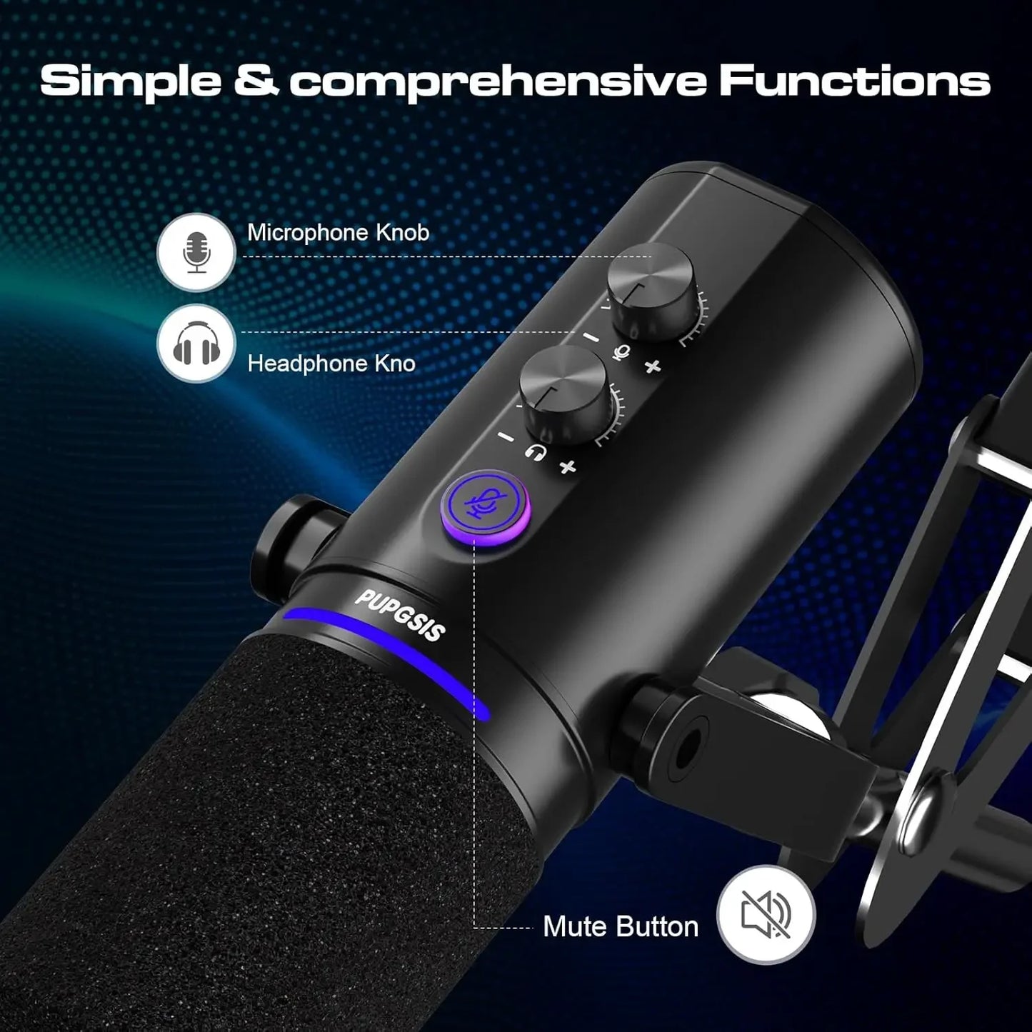 Studio Recording Microphone For Streaming