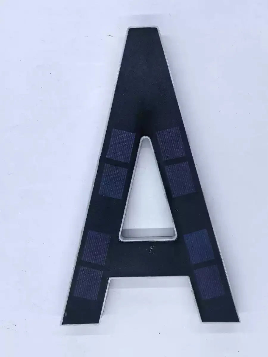 23cm Solar LED Address Sign, Digital House Number Light,Shopping Mall Door Address Smart Sensing LED Lights,No Wiring Required