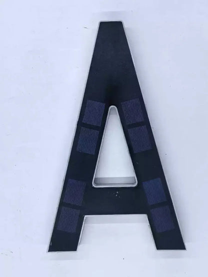 23cm Solar LED Address Sign, Digital House Number Light,Shopping Mall Door Address Smart Sensing LED Lights,No Wiring Required