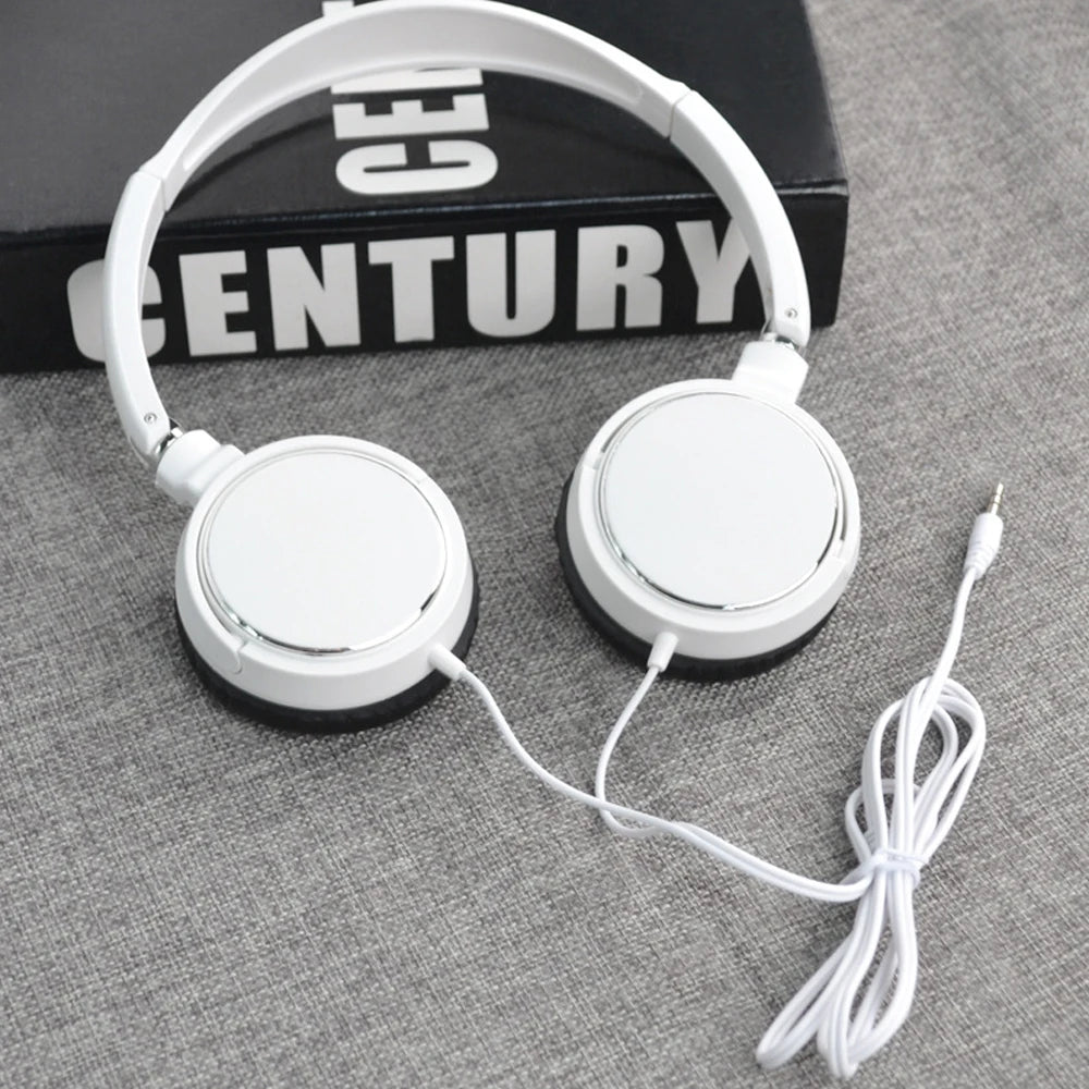 Foldable HiFi Stereo Wired Headphones