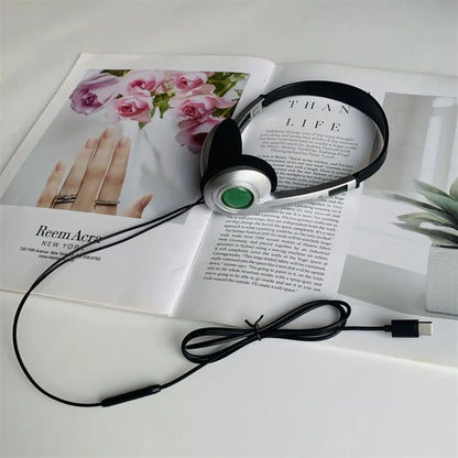 Y2K Retro Wired Over-Ear Headphones