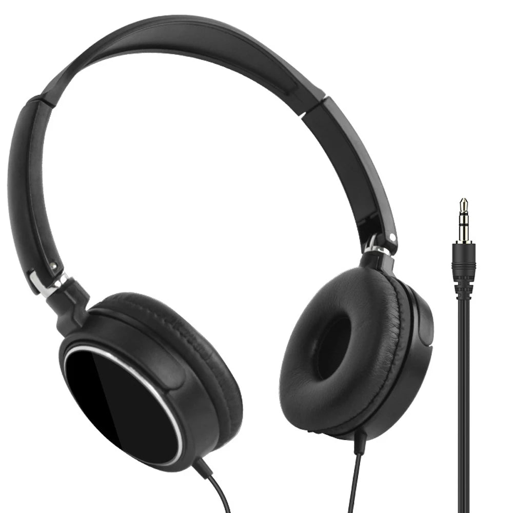 Foldable HiFi Stereo Wired Headphones