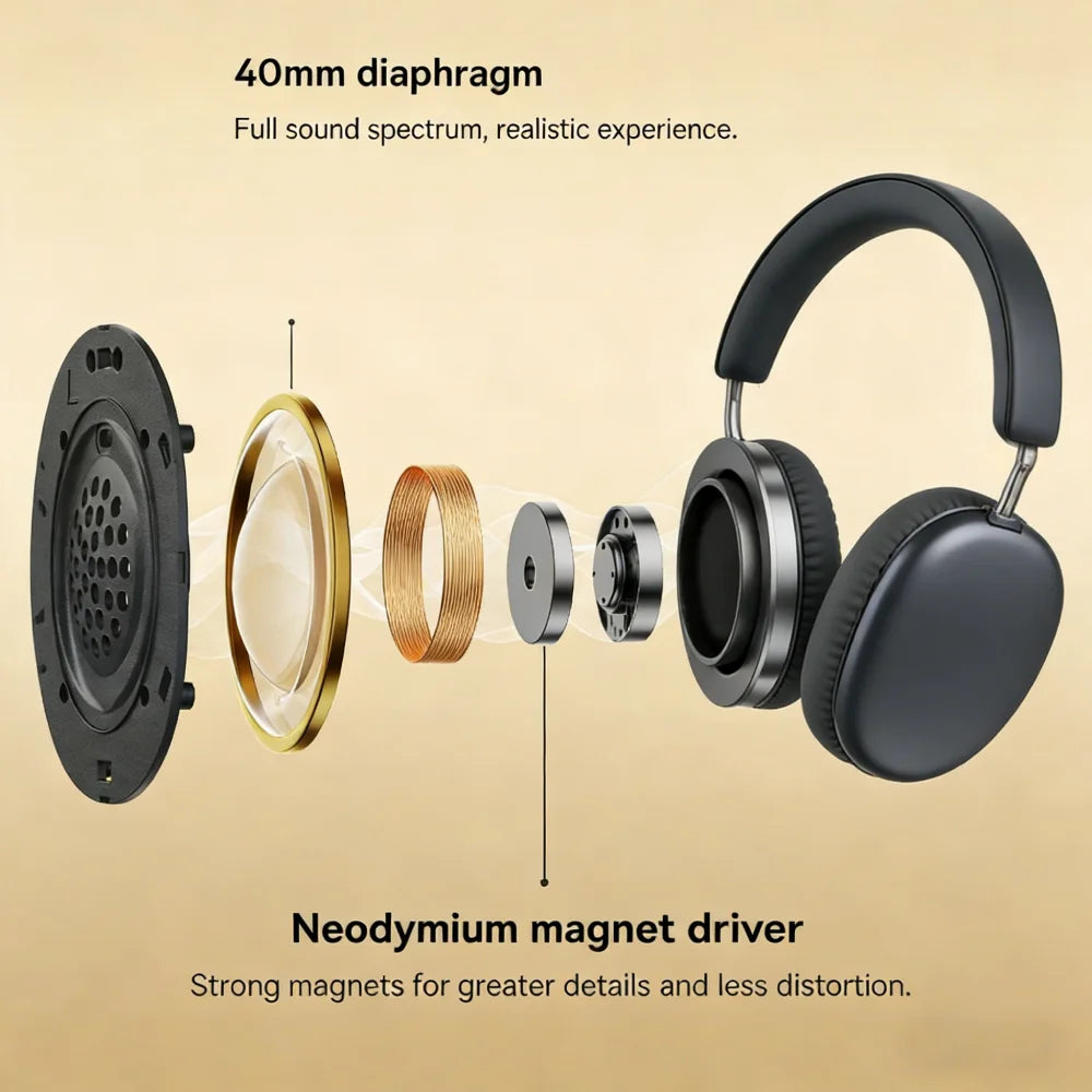 TD-20 Wireless Bluetooth Over-Ear Headphones