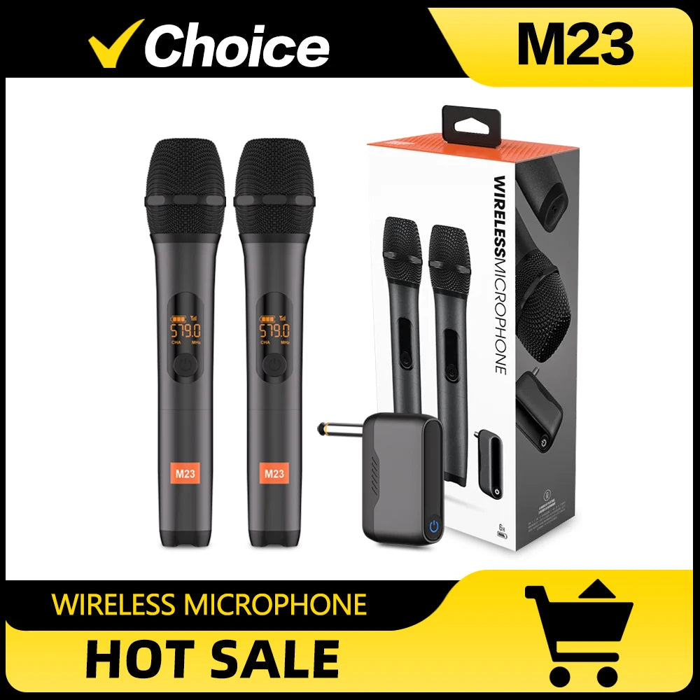 M23 Wireless UHF Karaoke Microphone System