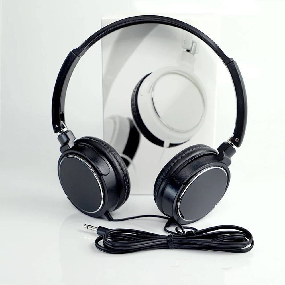 Foldable HiFi Stereo Wired Headphones