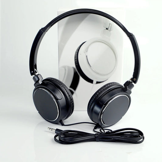 Foldable HiFi Stereo Wired Headphones