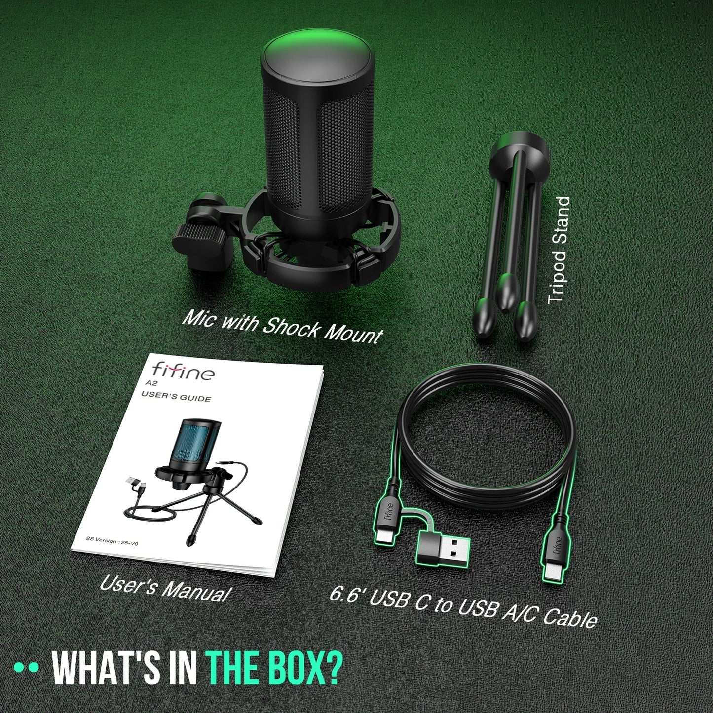 FIFINE RGB USB Gaming Microphone