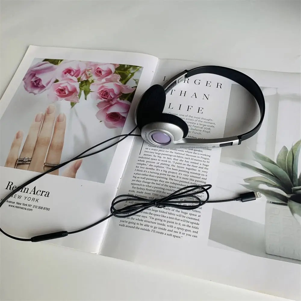 Y2K Retro Wired Over-Ear Headphones