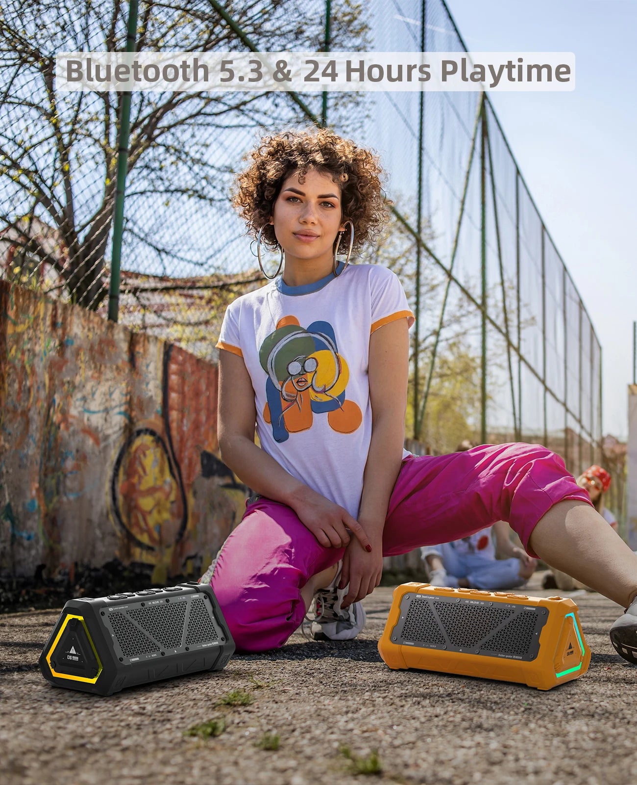 MLOVE P3 RGB Waterproof Speaker