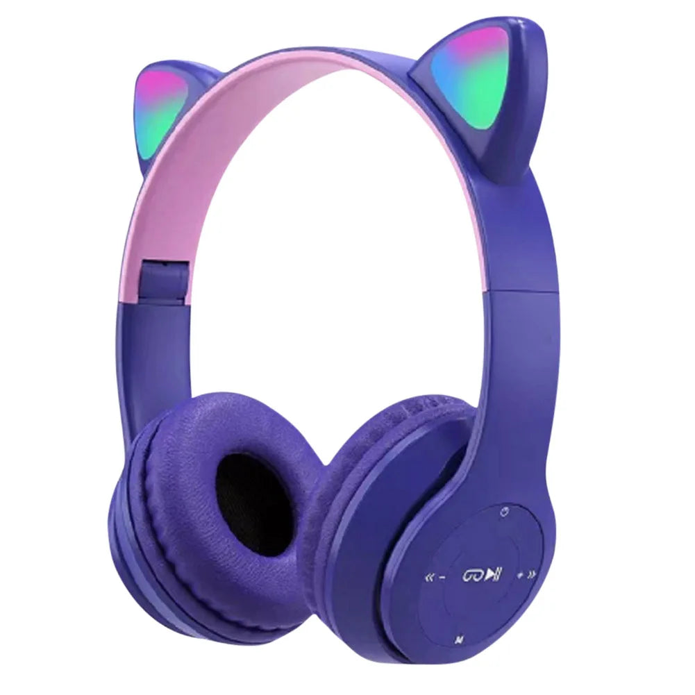 Cute Cat Ear Wireless Headphones