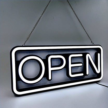 LED Neon Lights Blue OPEN Signs for Shops And Bars Store Business Sign Lighting