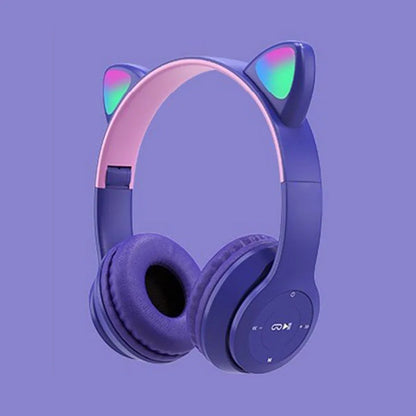 Cute Cat Ear Wireless Headphones