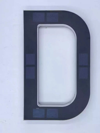 23cm Solar LED Address Sign, Digital House Number Light,Shopping Mall Door Address Smart Sensing LED Lights,No Wiring Required