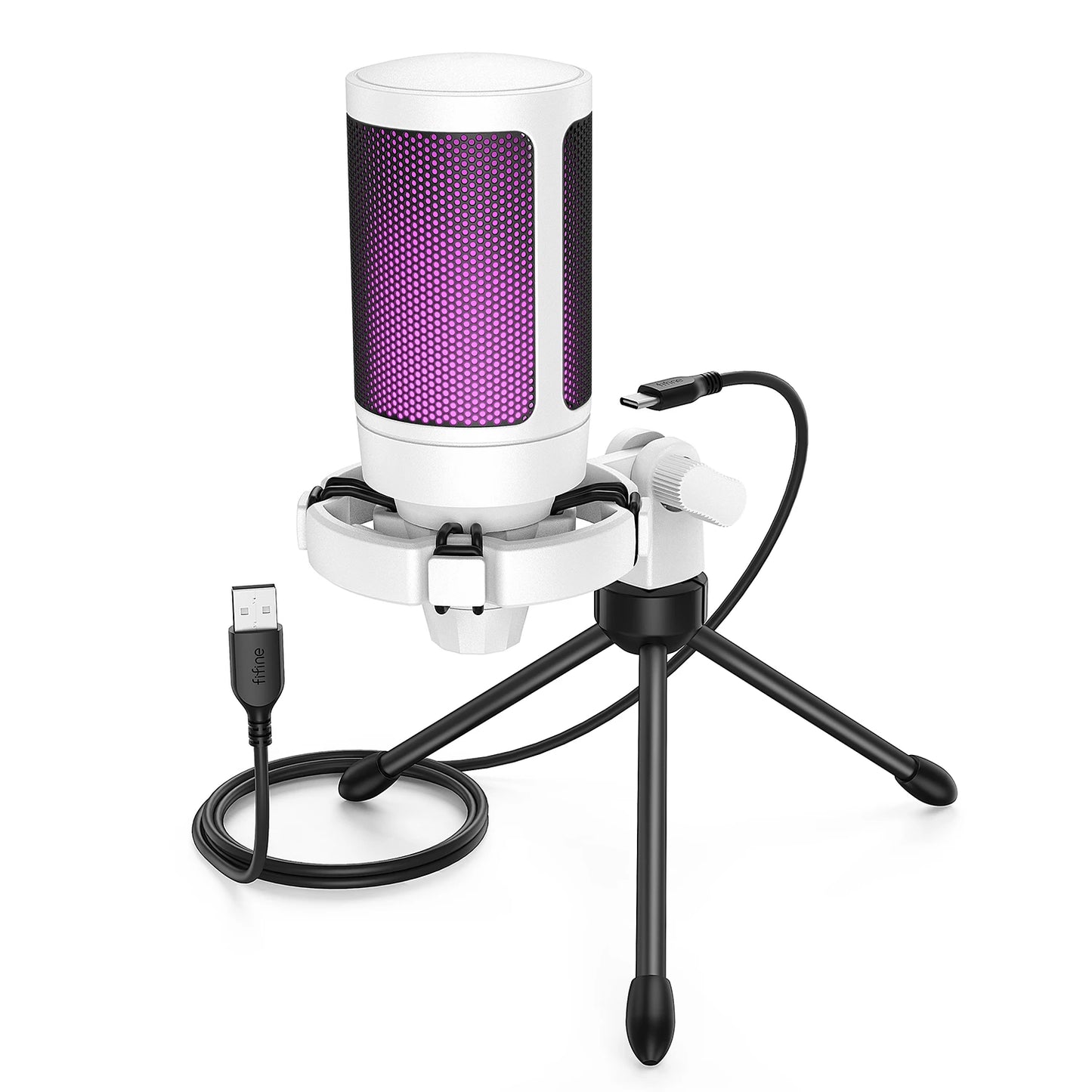 FIFINE RGB USB Gaming Microphone