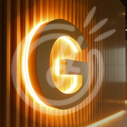 Business Led Poster Logo Outdoor Custom Light Sign Signboard Acrylic Signs Letters Advertising Decorative Luminous Lights 3d