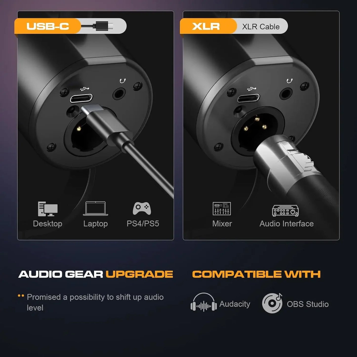 Studio Recording Microphone For Streaming