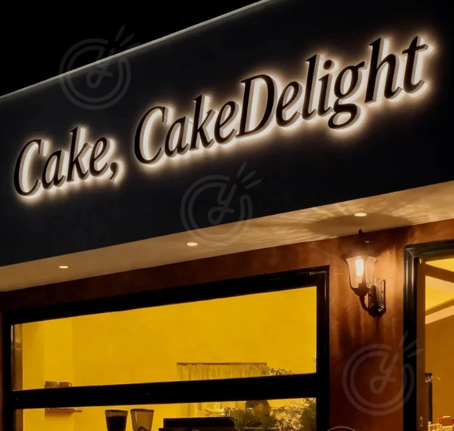Business Led Poster Logo Outdoor Custom Light Sign Signboard Acrylic Signs Letters Advertising Decorative Luminous Lights 3d
