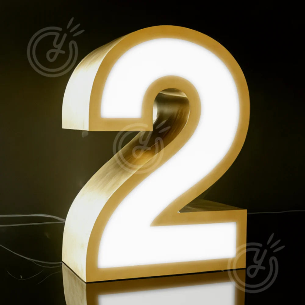 Custom Made LED 3D Sign Metal Backlit Letters for Outdoor Business Storefront Waterproof Advertising Display