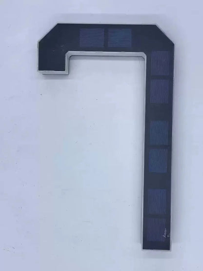23cm Solar LED Address Sign, Digital House Number Light,Shopping Mall Door Address Smart Sensing LED Lights,No Wiring Required