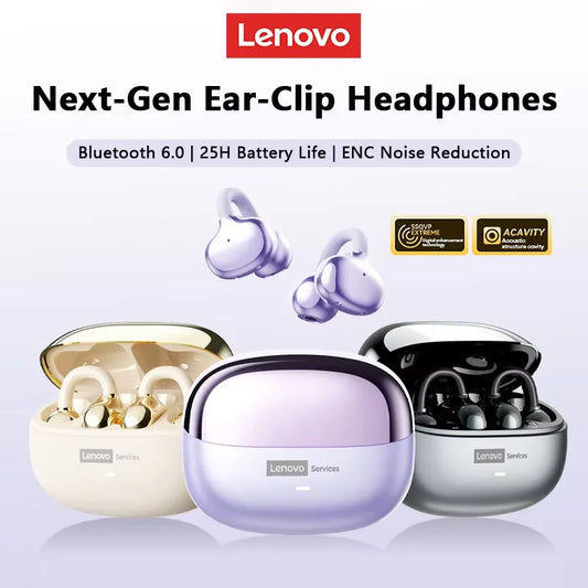 Lenovo Wireless Ear Clip Bluetooth Headset