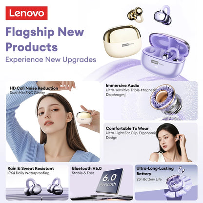 Lenovo Wireless Ear Clip Bluetooth Headset