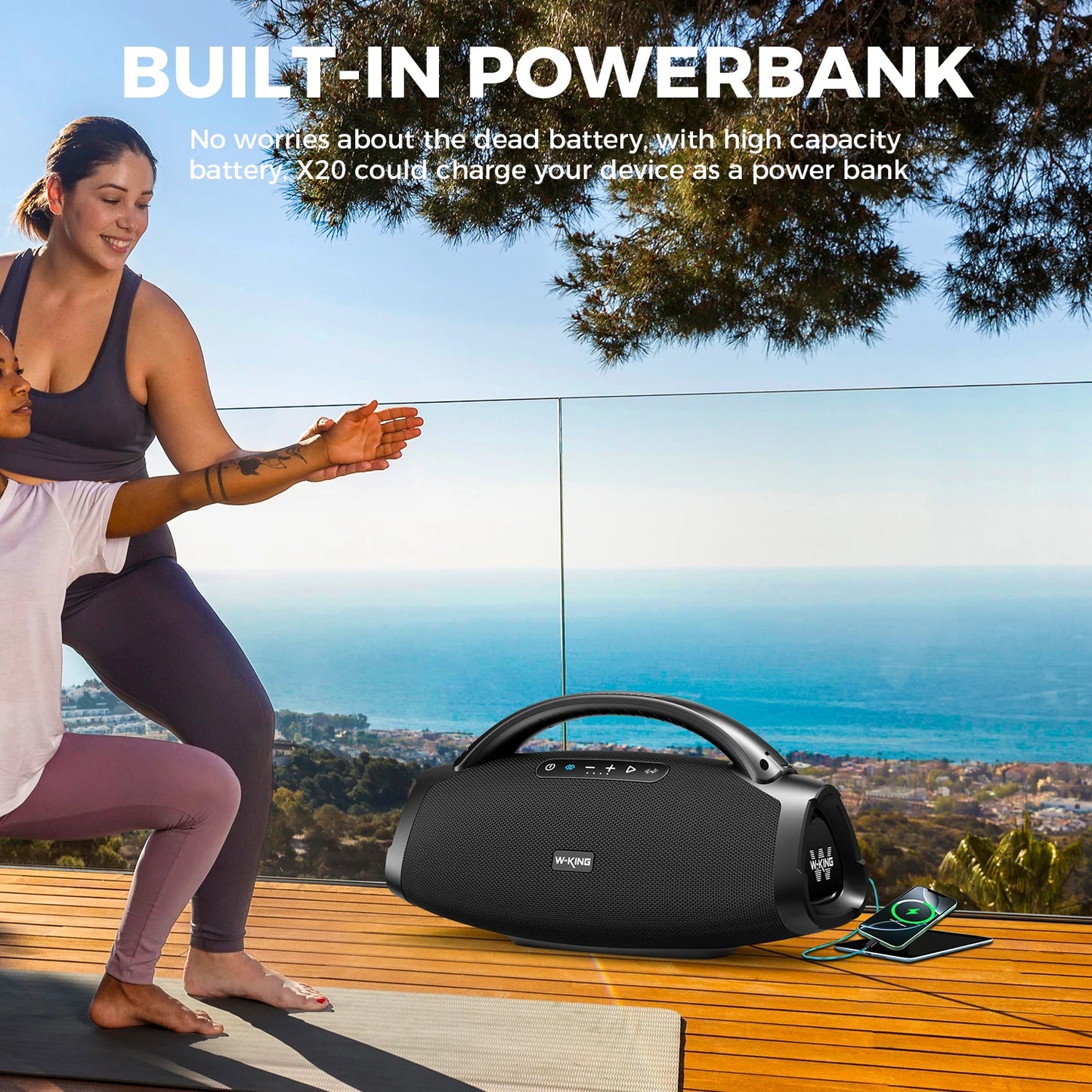 200W Portable Bass Party Speaker