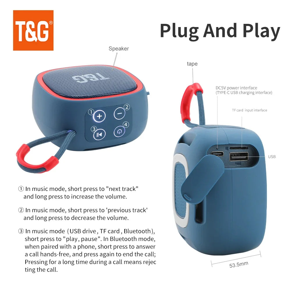 TG659 Mini Bluetooth HIFI Speaker