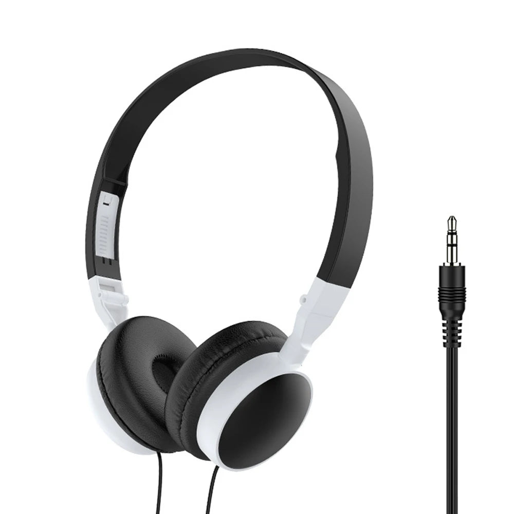 Foldable HiFi Stereo Wired Headphones