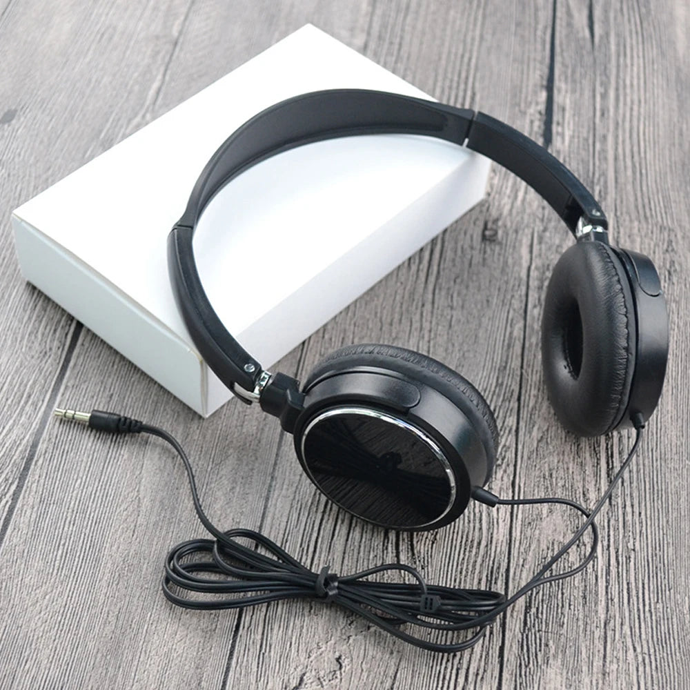 Foldable HiFi Stereo Wired Headphones