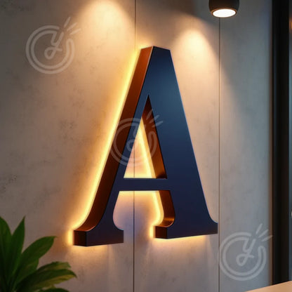 Custom Made LED 3D Sign Metal Backlit Letters for Outdoor Business Storefront Waterproof Advertising Display