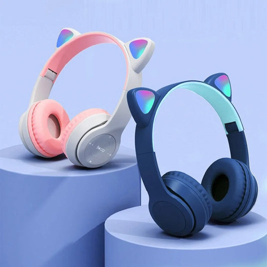 Cute Cat Ear Wireless Headphones